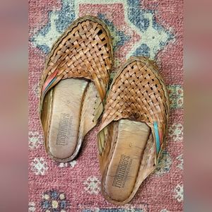 Mohinder Woven Leather Slides